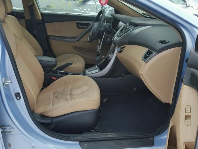 KMHDH4AE8CU368768 - 2012 HYUNDAI ELANTRA GL BLUE photo 5