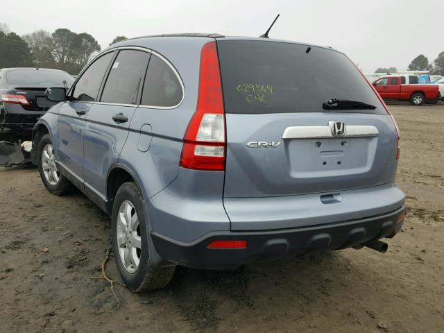 JHLRE38577C029369 - 2007 HONDA CR-V EX BLUE photo 3