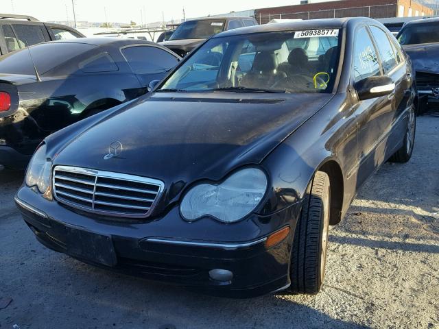 WDBRF40J53F429043 - 2003 MERCEDES-BENZ C 230K SPO BLACK photo 2