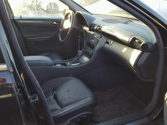 WDBRF40J53F429043 - 2003 MERCEDES-BENZ C 230K SPO BLACK photo 5