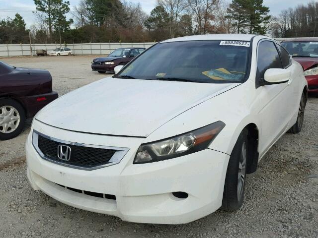 1HGCS12369A006690 - 2009 HONDA ACCORD LX WHITE photo 2