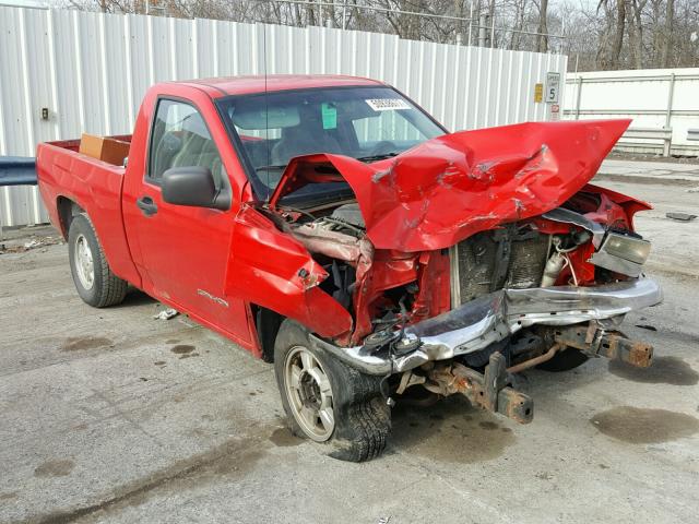 1GTCS148048202678 - 2004 GMC CANYON RED photo 1