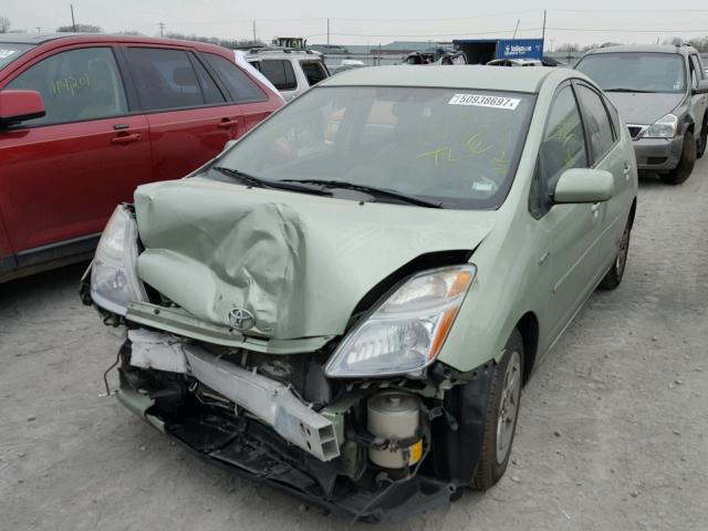 JTDKB20U697869272 - 2009 TOYOTA PRIUS GREEN photo 2