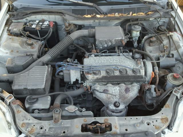 2HGEJ6624VH562096 - 1997 HONDA CIVIC DX SILVER photo 7