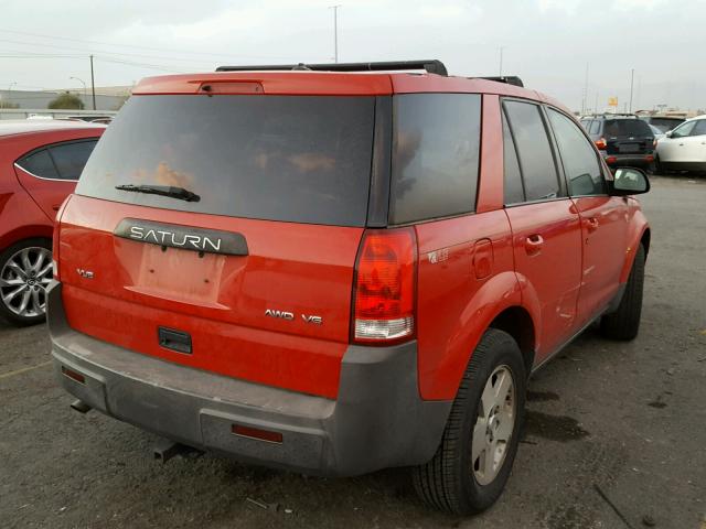 5GZCZ63444S818165 - 2004 SATURN VUE RED photo 4