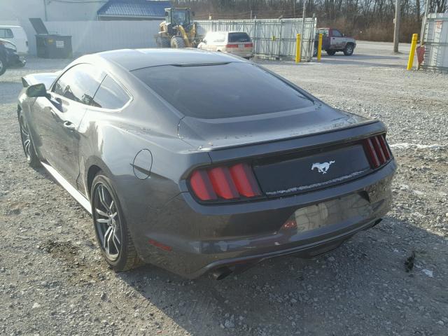 1FA6P8TH0G5272346 - 2016 FORD MUSTANG GRAY photo 3