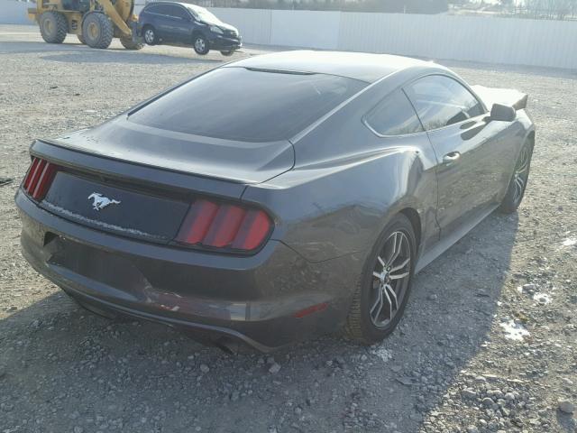 1FA6P8TH0G5272346 - 2016 FORD MUSTANG GRAY photo 4