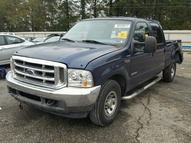 1FTNW20P34EB78622 - 2004 FORD F250 SUPER BLUE photo 2