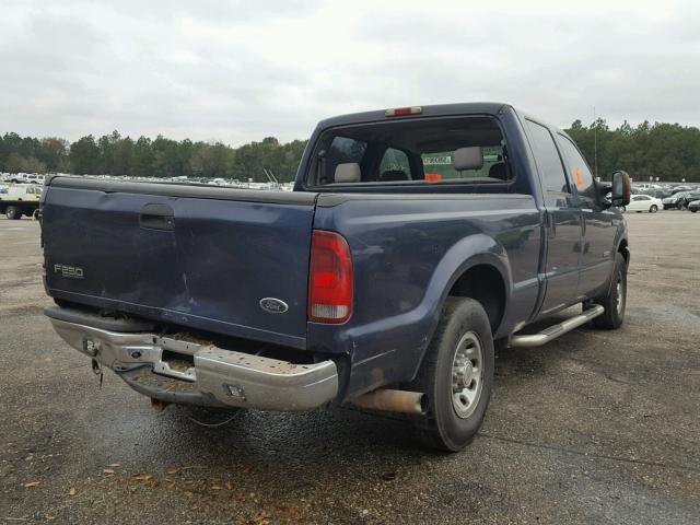 1FTNW20P34EB78622 - 2004 FORD F250 SUPER BLUE photo 4