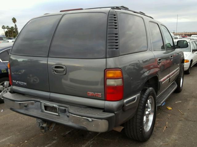 1GKEK13T62R193155 - 2002 GMC YUKON GRAY photo 4