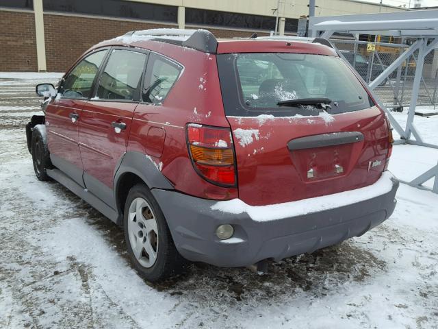 5Y2SL63865Z462795 - 2005 PONTIAC VIBE MAROON photo 3