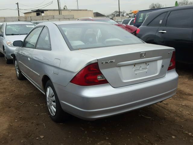 1HGEM22992L096165 - 2002 HONDA CIVIC EX SILVER photo 3