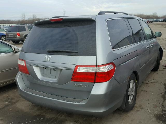 5FNRL38655B062351 - 2005 HONDA ODYSSEY EX GREEN photo 4