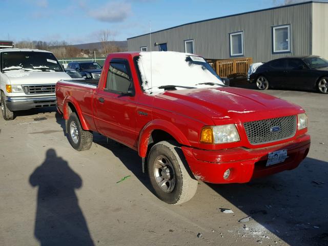 1FTYR10U32TA64424 - 2002 FORD RANGER RED photo 1