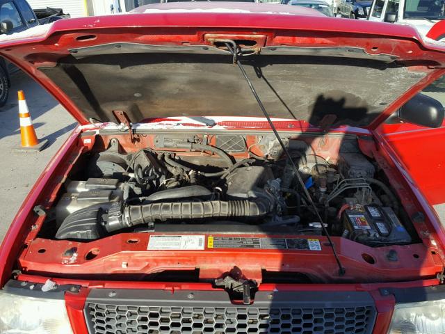 1FTYR10U32TA64424 - 2002 FORD RANGER RED photo 7