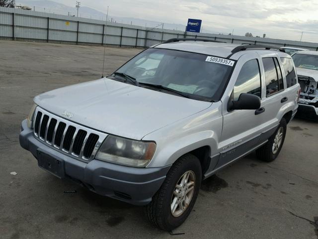 1J4GX48S92C270945 - 2002 JEEP GRAND CHER SILVER photo 2