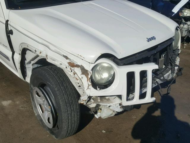 1J4GK48K73W608812 - 2003 JEEP LIBERTY SP WHITE photo 9