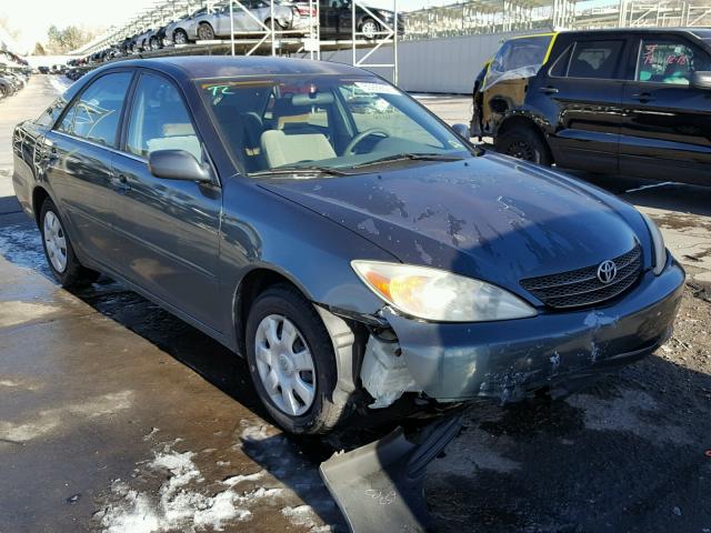 4T1BE32K02U605413 - 2002 TOYOTA CAMRY LE BLUE photo 1