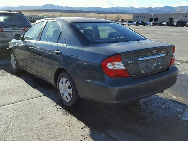 4T1BE32K02U605413 - 2002 TOYOTA CAMRY LE ლურჯი ფოტო 3
