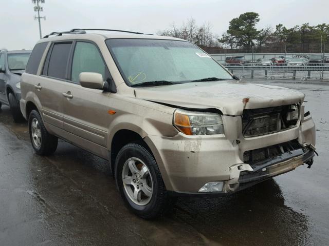 5FNYF18446B019093 - 2006 HONDA PILOT EX TAN photo 1