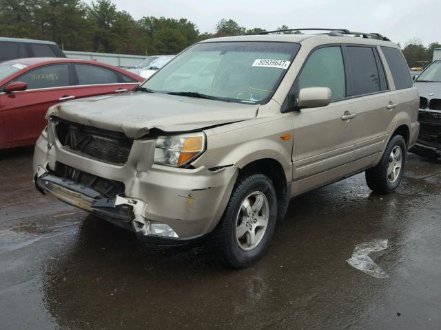 5FNYF18446B019093 - 2006 HONDA PILOT EX TAN photo 2