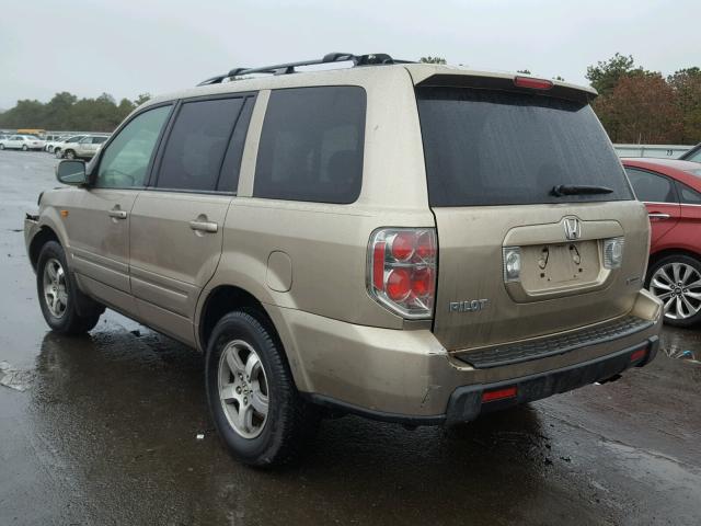 5FNYF18446B019093 - 2006 HONDA PILOT EX TAN photo 3