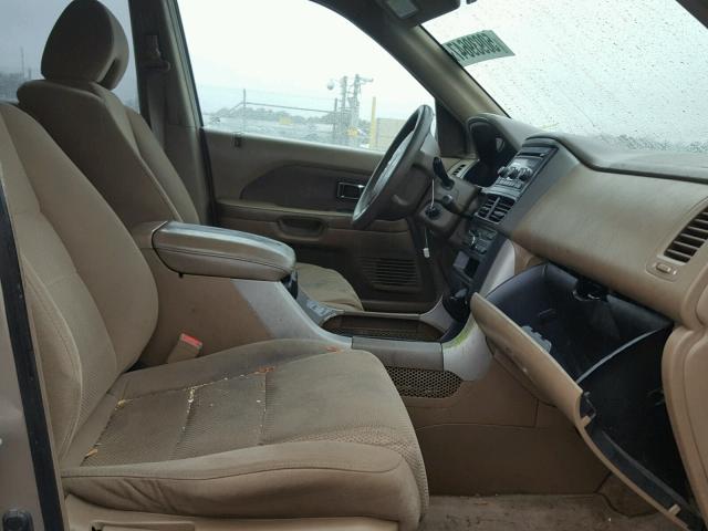 5FNYF18446B019093 - 2006 HONDA PILOT EX TAN photo 5