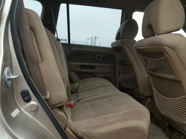 5FNYF18446B019093 - 2006 HONDA PILOT EX TAN photo 6