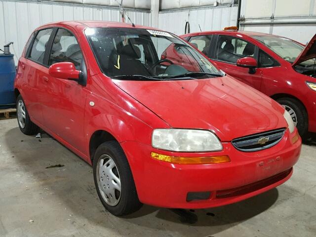 KL1TD62625B316072 - 2005 CHEVROLET AVEO BASE RED photo 1