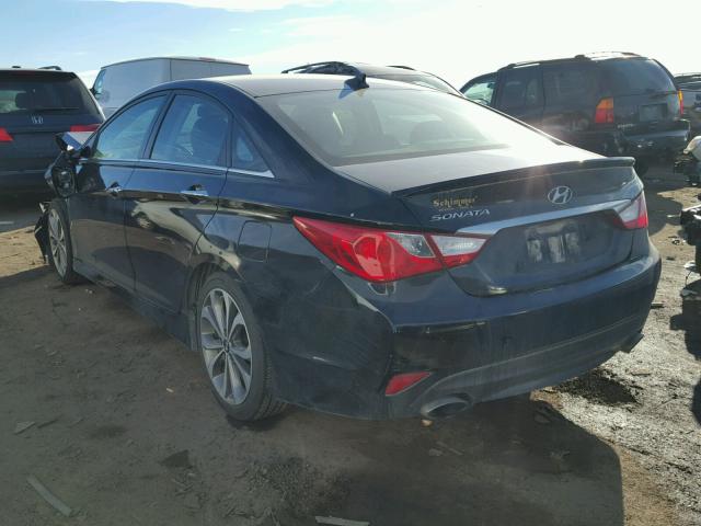 5NPEC4ACXEH813210 - 2014 HYUNDAI SONATA SE BLACK photo 3