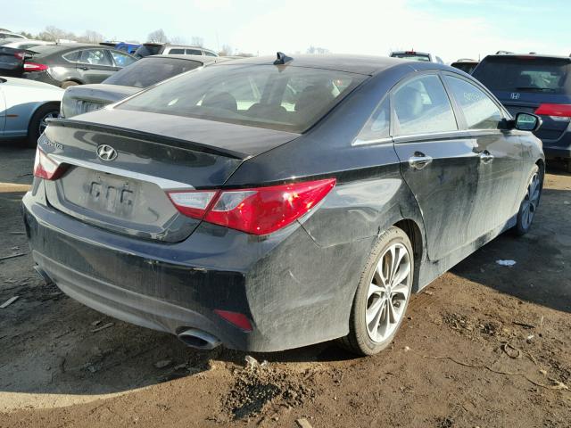 5NPEC4ACXEH813210 - 2014 HYUNDAI SONATA SE BLACK photo 4