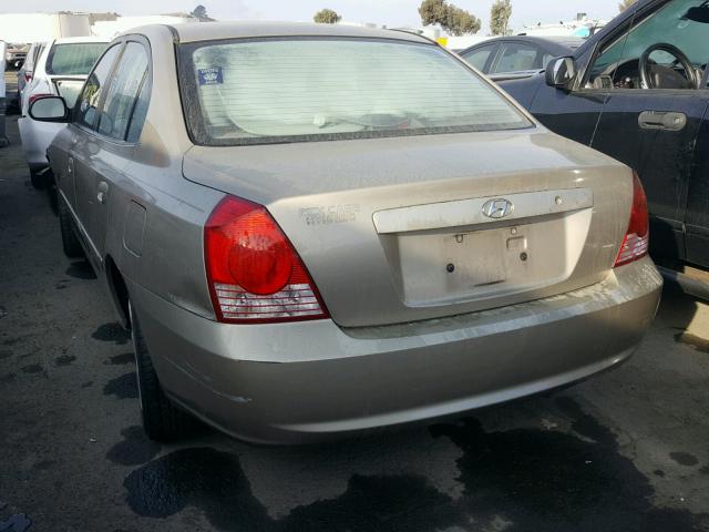 KMHDN46D36U363961 - 2006 HYUNDAI ELANTRA GL GOLD photo 3