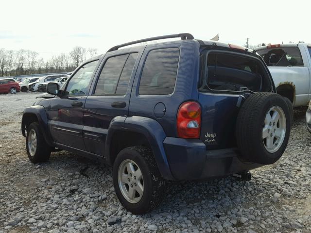 1J4GL58KX4W221675 - 2004 JEEP LIBERTY LI BLUE photo 3