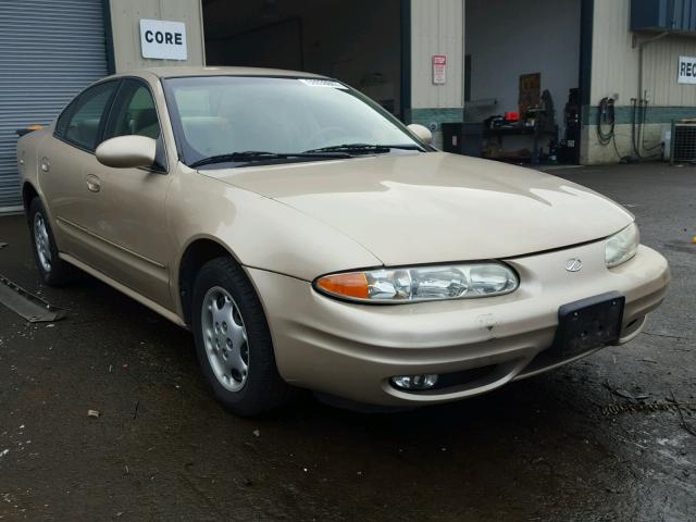 1G3NL52T91C199650 - 2001 OLDSMOBILE ALERO GL GOLD photo 1