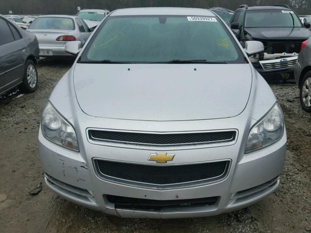 1G1ZC5E0XCF387512 - 2012 CHEVROLET MALIBU 1LT SILVER photo 9