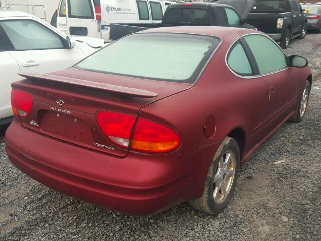 1G3NF12E43C142728 - 2003 OLDSMOBILE ALERO GLS BURGUNDY photo 4