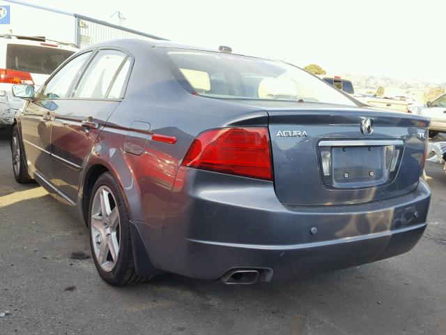 19UUA66206A040545 - 2006 ACURA 3.2TL GRAY photo 3