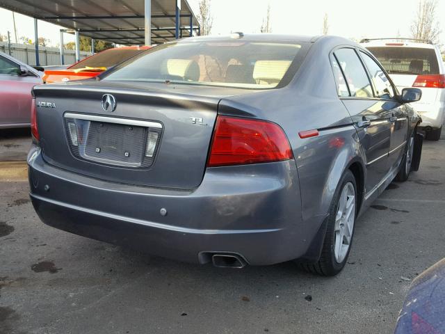 19UUA66206A040545 - 2006 ACURA 3.2TL GRAY photo 4