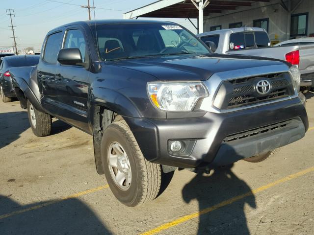 3TMJU4GN2EM170415 - 2014 TOYOTA TACOMA DOU GRAY photo 1