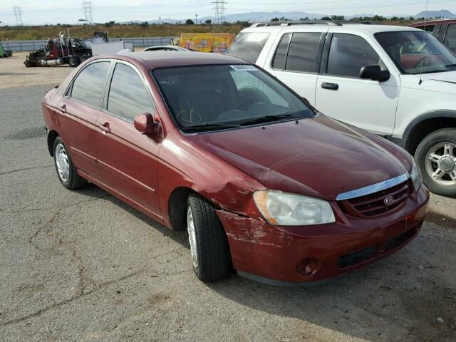 KNAFE122365350716 - 2006 KIA NEW SPECTR MAROON photo 1