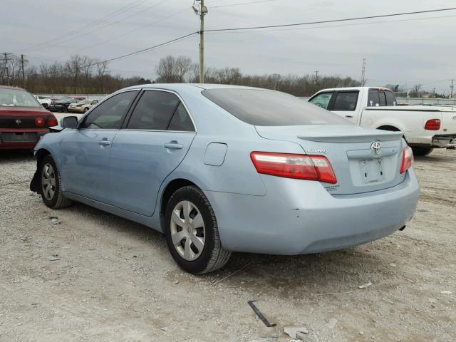 4T1BE46K88U766228 - 2008 TOYOTA CAMRY CE BLUE photo 3