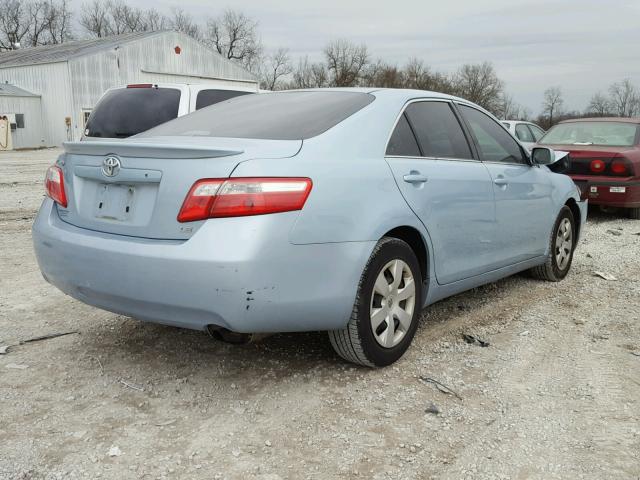 4T1BE46K88U766228 - 2008 TOYOTA CAMRY CE BLUE photo 4