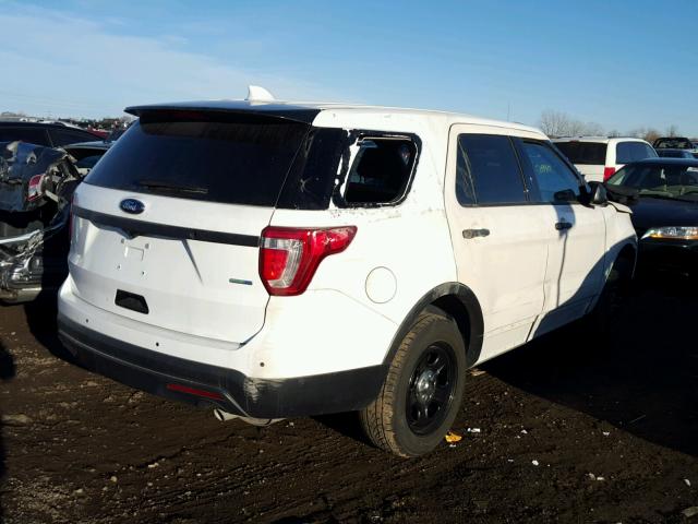 1FM5K8AR3GGA47175 - 2016 FORD EXPLORER P WHITE photo 4