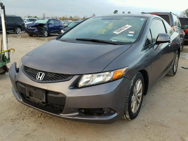 2HGFG3B8XCH558126 - 2012 HONDA CIVIC EX GRAY photo 2