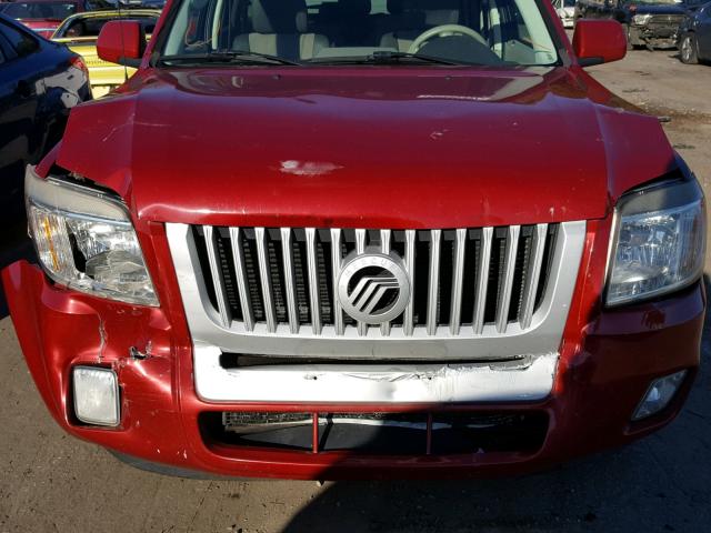 4M2CN9HG4AKJ08206 - 2010 MERCURY MARINER PR RED photo 9