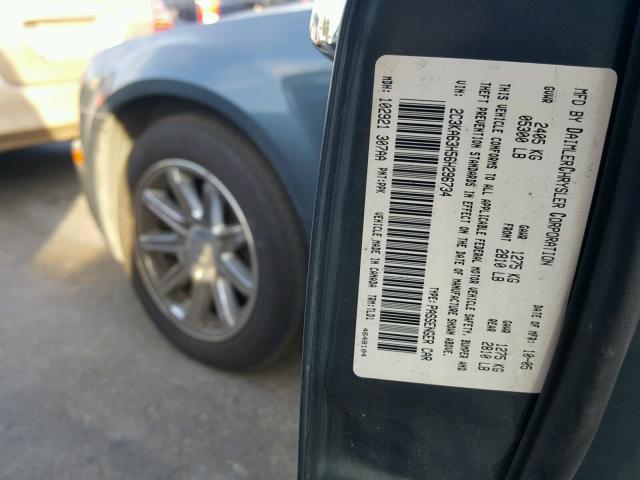 2C3KA63H56H296734 - 2006 CHRYSLER 300C GRAY photo 10