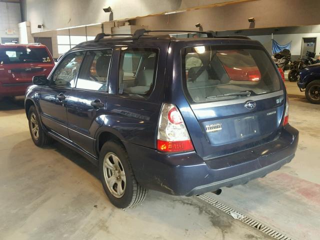 JF1SG636X6G714733 - 2006 SUBARU FORESTER 2 BLUE photo 3