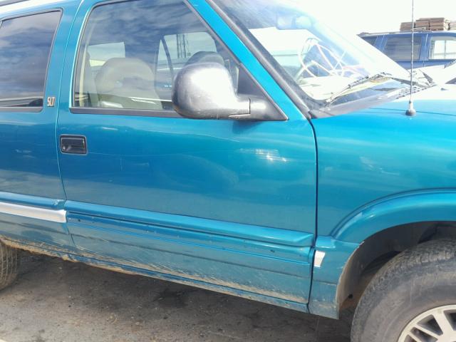 1GKDT13W1S2556523 - 1995 GMC JIMMY GREEN photo 9