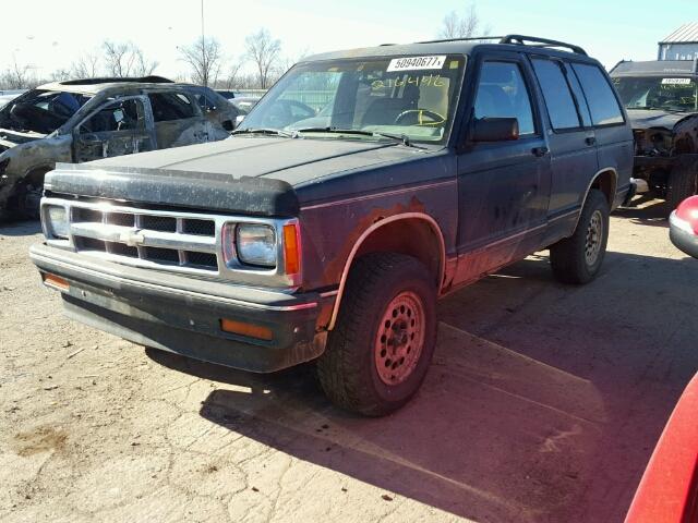 1GNDT13W5R0182717 - 1994 CHEVROLET BLAZER S10 BLUE photo 2