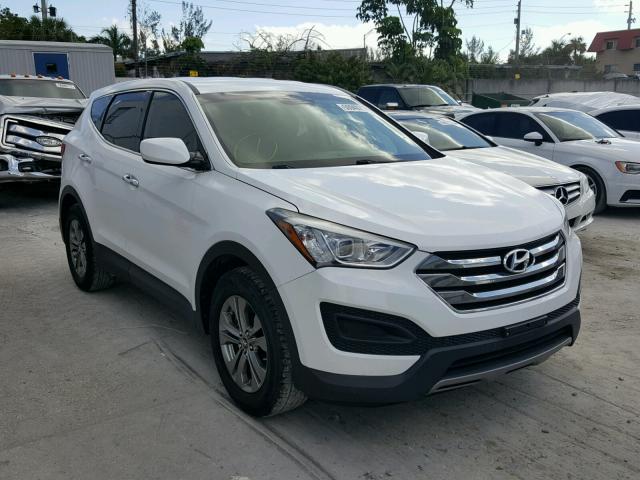 5XYZT3LB4EG144424 - 2014 HYUNDAI SANTA FE S WHITE photo 1